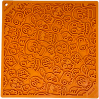 Zombie eMat - Enrichment Lick Mat for Dogs and Cats | Halloween Skull Design | SodaPup