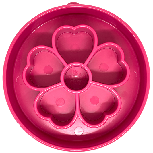 Flower eBowl Deep Slow Feeder Dog Bowl for Enrichment | USA