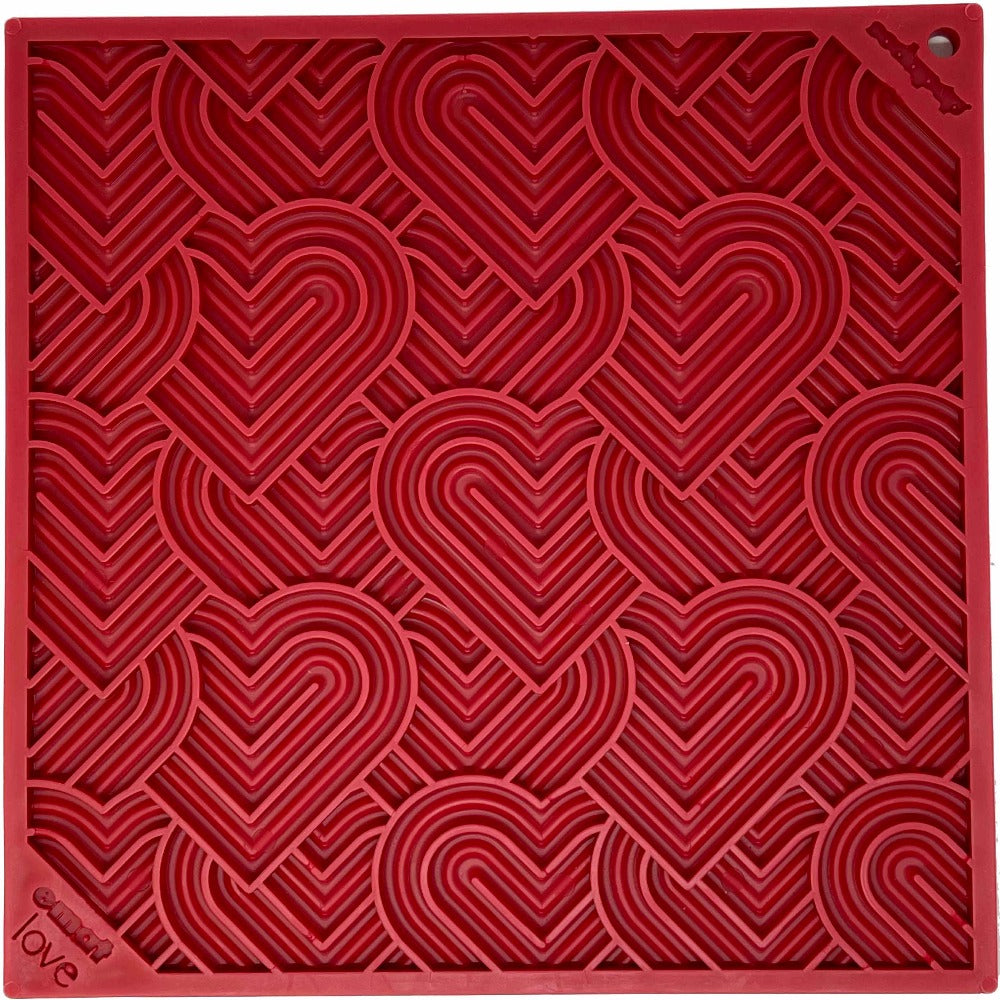 Love eMat - Enrichment Lick Mat for Dogs and Cats| Heart Design |