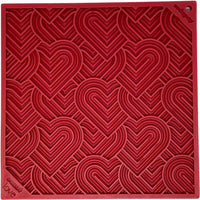 Love eMat - Enrichment Lick Mat for Dogs and Cats| Heart Design | SodaPup