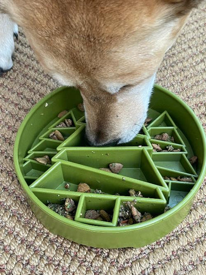 Pine Tree Christmas eBowl Deep Slow Feeder Dog Bowl for