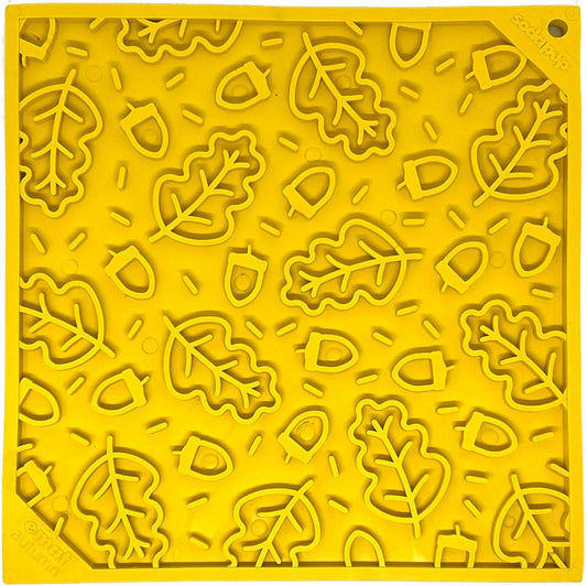 Autumn eMat - Enrichment Lick Mat For Dogs and Cats| Fall Leaves Design | SodaPup