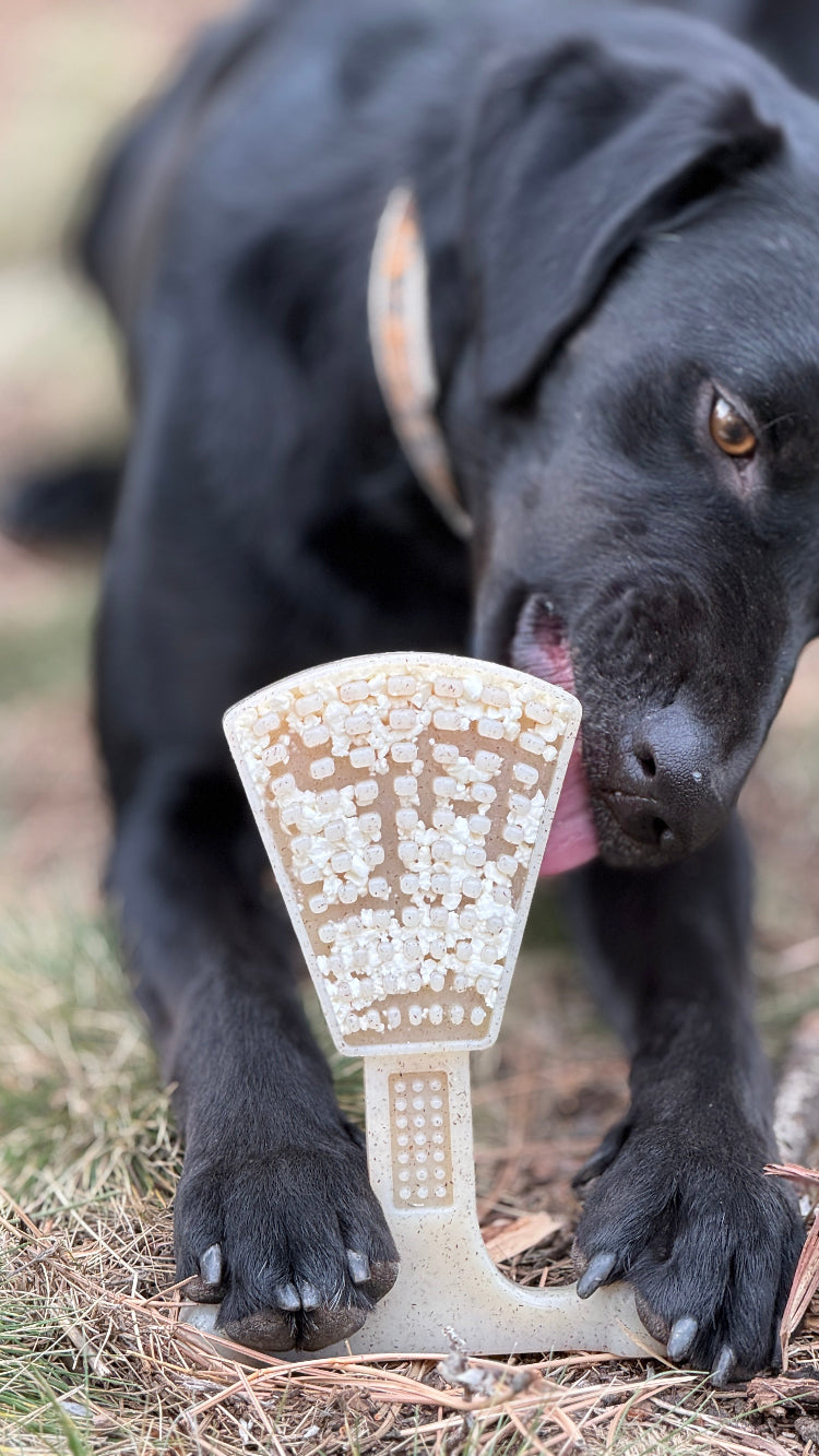 Waffle Tower Nylon Chew & Enrichment Toy | 2-in-1 for Aggressive