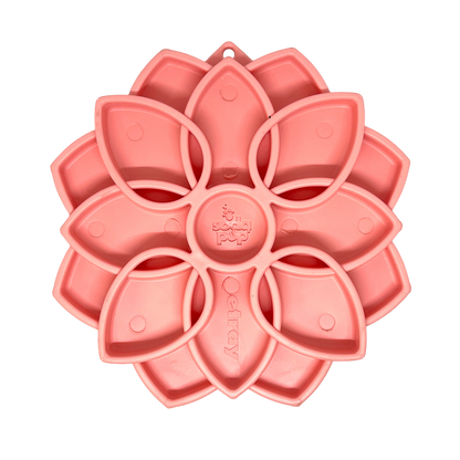 Mandala Softie eTray Shallow Slow Feeder Dog Bowl with