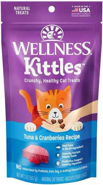 Cat Treats Tuna Cranberry 2oz Wellness Kittles 🐱