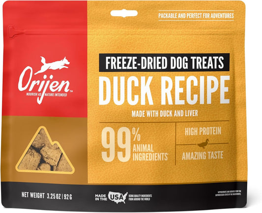 Orijen Duck Freeze Dried Dog Treats 325oz - Purrfect Pet Kingdom