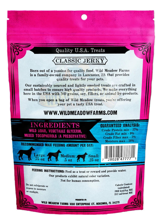 Wild Meadow Farms Classic Bites Wild Boar Bites 3 5Oz Dog