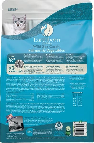 Earthborn Grain Free Wild Sea Catch Dry Cat Food (4lb) - Dry Cat Food - The Family Pet