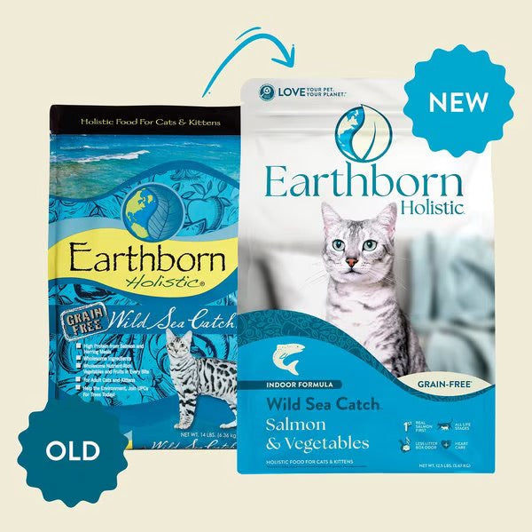 Earthborn Grain Free Wild Sea Catch Dry Cat Food (4lb) - Dry Cat Food - The Family Pet
