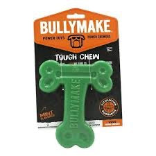 BullyMake Toss N' Treat T-Bone Dog Chew Toy, Mint Flavored - main product image
