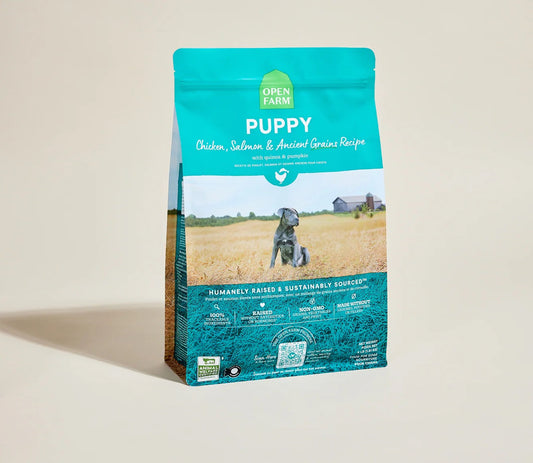 Open Farm Puppy Chicken Salmon Ancient Grains Dry Dog Food 4lb