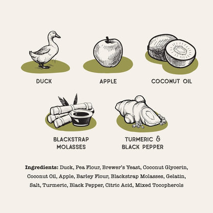 Dog Treat Naturals Superfood Sticks, Duck & Apple Dog Treats