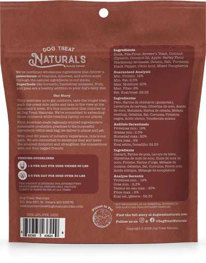 Dog Treat Naturals Superfood Sticks, Duck & Apple Dog Treats