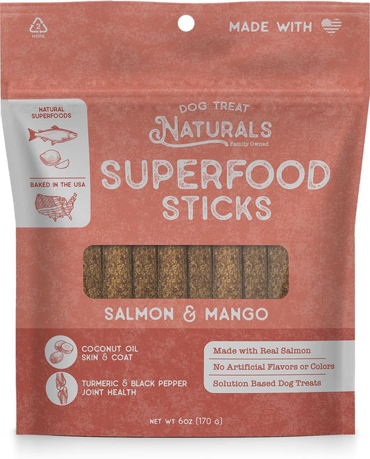Salmon Mango Superfood Dog Treats Sticks 10 Oz 🐟