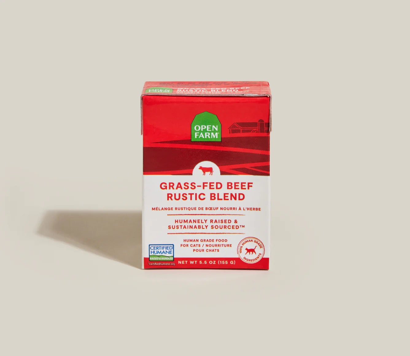 Open Farm Grain Free Grass Fed Beef Rustic Blend Wet Cat Food