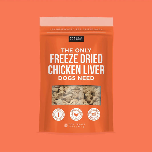 Natural Rapport The Only Freeze Dried Chicken Liver Dogs 4Oz - main product image