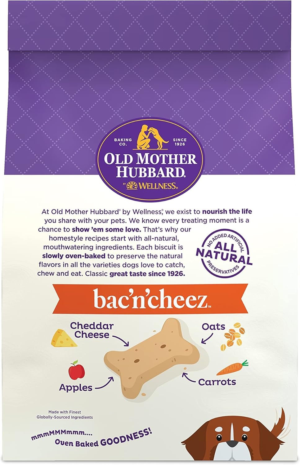 Old Mother Hubbard Bac'N'Cheez Large Crunchy Dog Treats (3lb) (5oz)