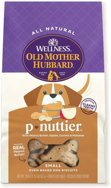 Old Mother Hubbard P - Nuttier Small Crunchy Dog Treats (20oz) - Old Mother Hubbard Dog Treats - The Family Pet