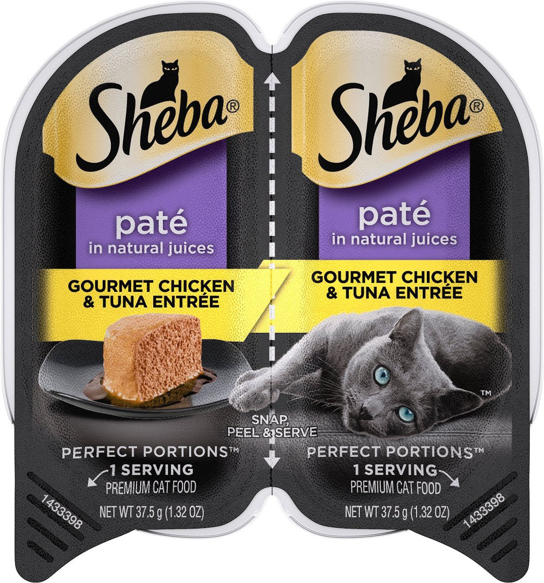 Sheba Perfect Portions Premium Pate Chicken & Tuna Wet Cat Food (2.65oz) - Wet Cat Food - The Family Pet
