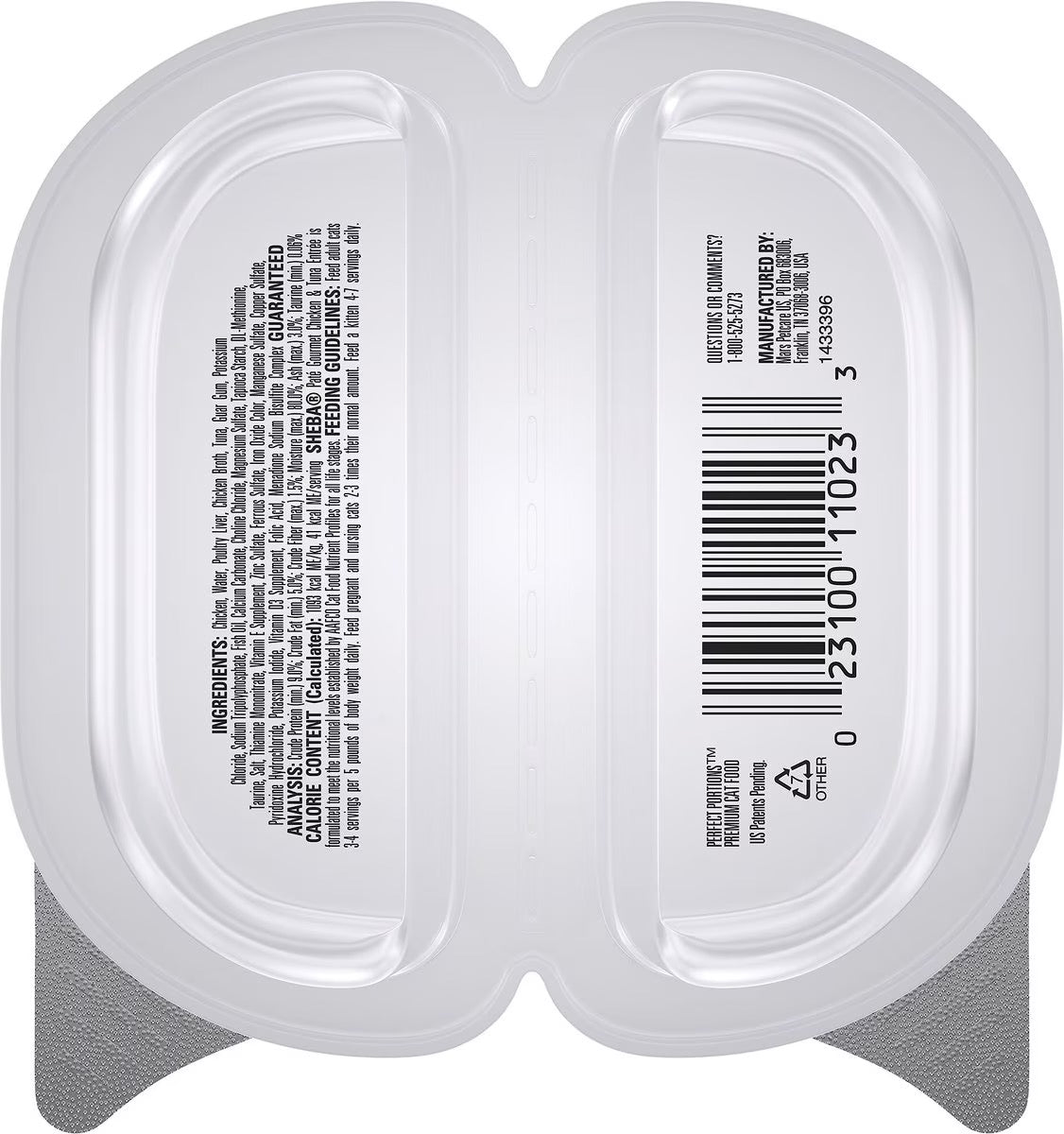 Sheba Perfect Portions Premium Pate Chicken & Tuna Wet Cat Food (2.65oz) - Wet Cat Food - The Family Pet