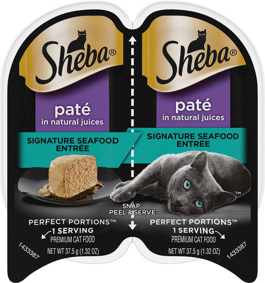 Wet Cat Food - Sheba Perfect Portions Seafood Pate 2.65oz 🐱