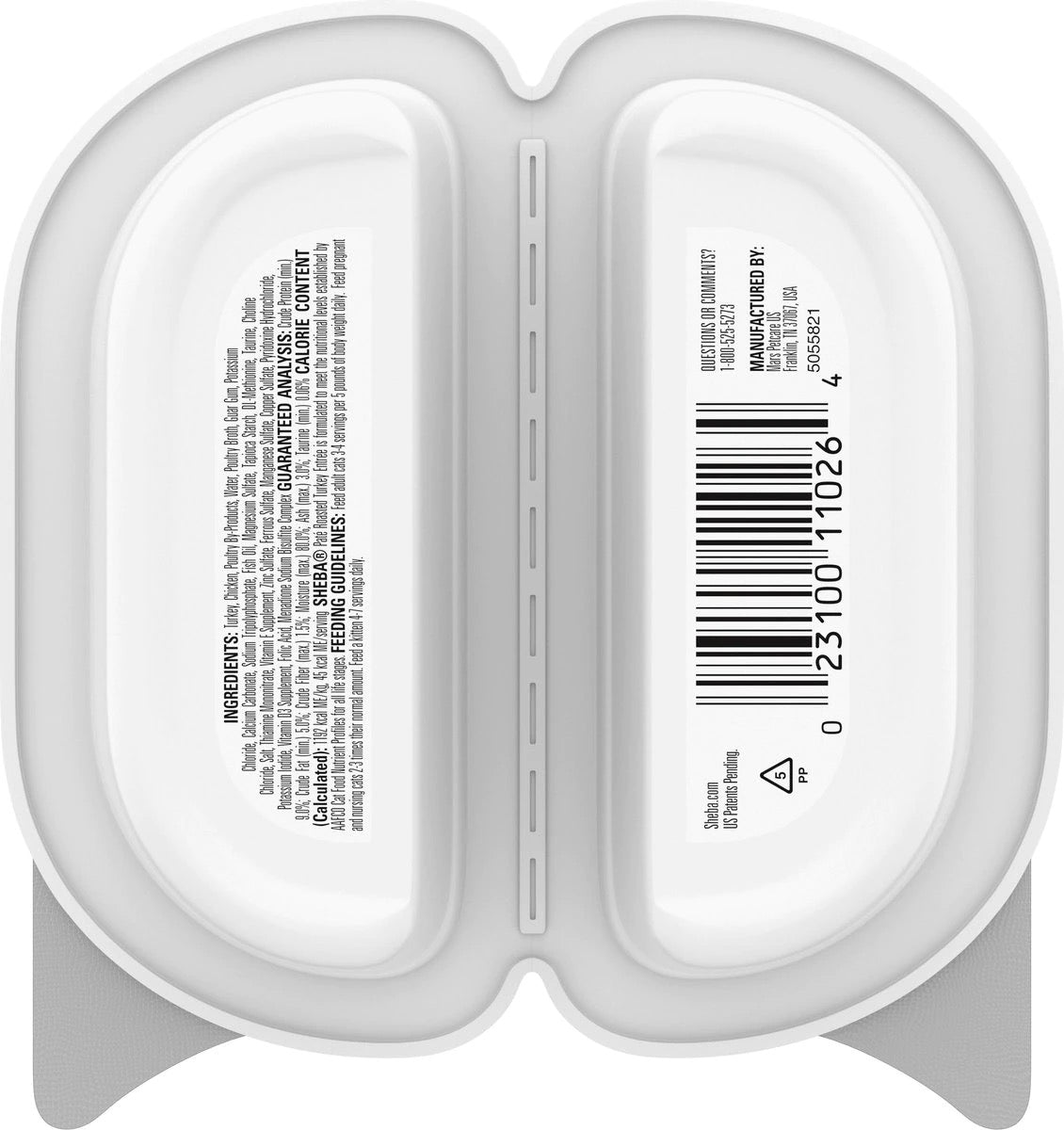 Wet Cat Food - Sheba Perfect Portions Turkey Pate 2.65oz 🐱