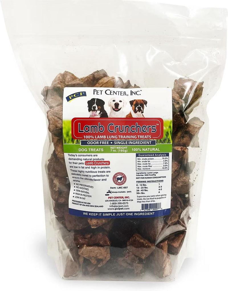 PCI Lamb Crunchers Lung Bites Dog Treats (7oz)
