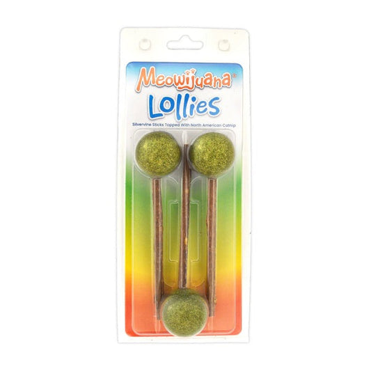 Meowjiuana Lollies Silvervine Sticks with Catnip Cat Treats (3 pack)