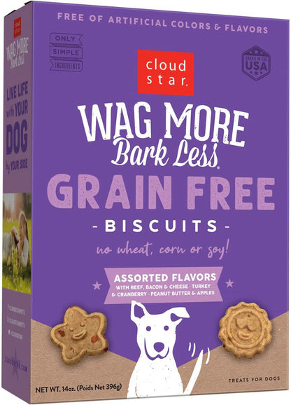 Wagmore Grain Free Assorted Oven Baked Biscuits Dog Treats (14oz) at Purrfect Pet Kingdom