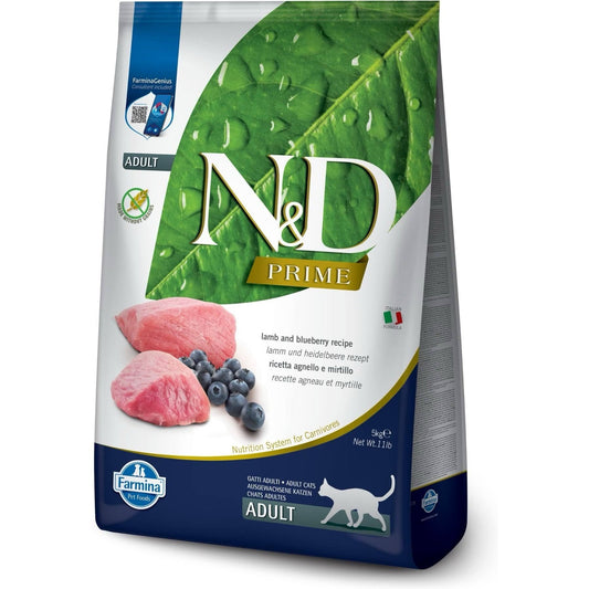 Grain Free Cat Food - Farmina N&D Lamb Blueberry 3.3lb 🐱