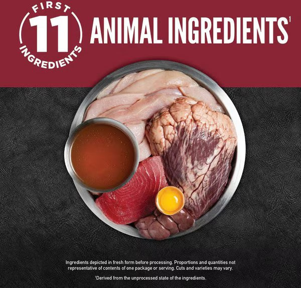 Orijen Grain Free Chunks & Shreds Beef & Tuna Wet Cat Food (3oz) - Orijen Wet Cat Food - The Family Pet