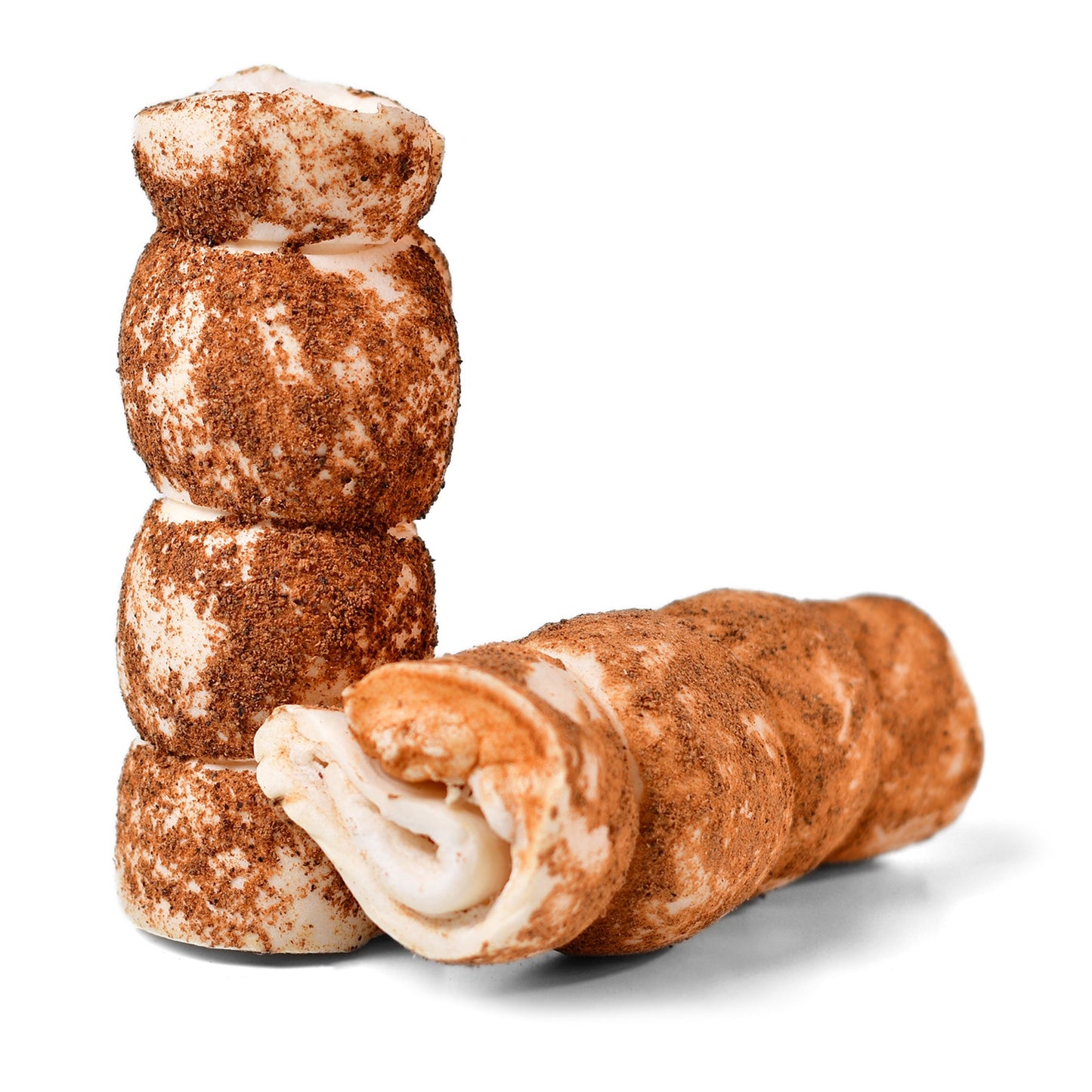 Liver Dusted Cheek Rolls Dog Chews 3-5 Inch 10 Pack 🥩
