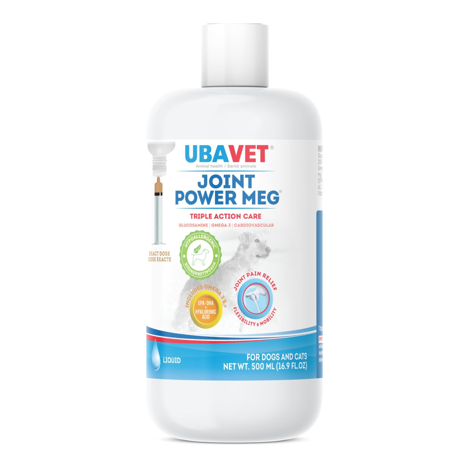 UBAVET Joint Power MEG Maximum Joint Care Liquid for Cats and Dogs - Purrfect Pet Kingdom