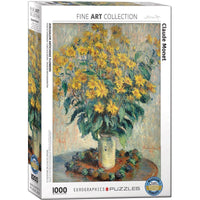Jerusalem Artichoke Flowers by Monet 1000 Piece Jigsaw Puzzle Eurographics