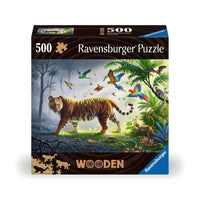 Jungle Tiger 500 Piece Wood Jigsaw Puzzle Ravensburger