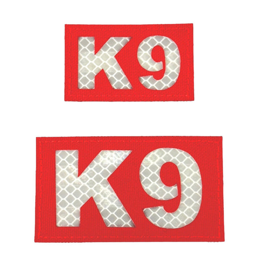 K9 Laser Cut Reflective Morale Patch in Red