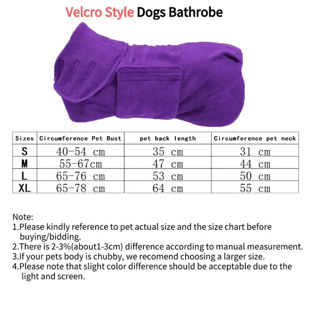 Super Absorbent Pet Bathrobe - Ameraeon