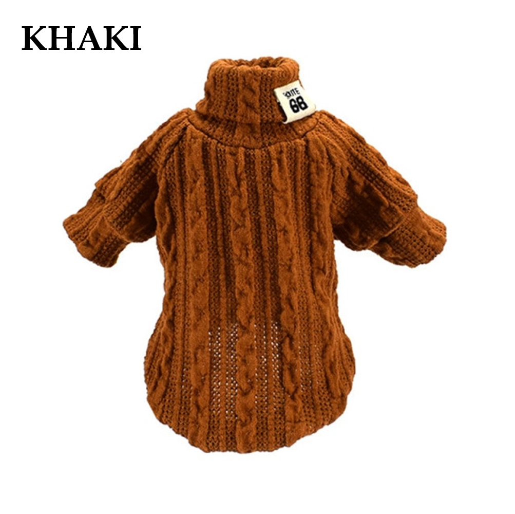 Winter Warm Knitted Turtleneck Sweater for Small Dogs or Cats - Purrfect Pet Kingdom