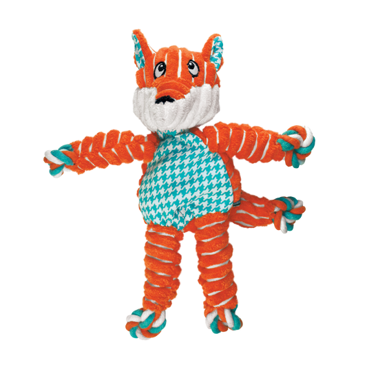KONG Floppy Knots Fox Small Medium Plush Dog Toy Durable - main product image