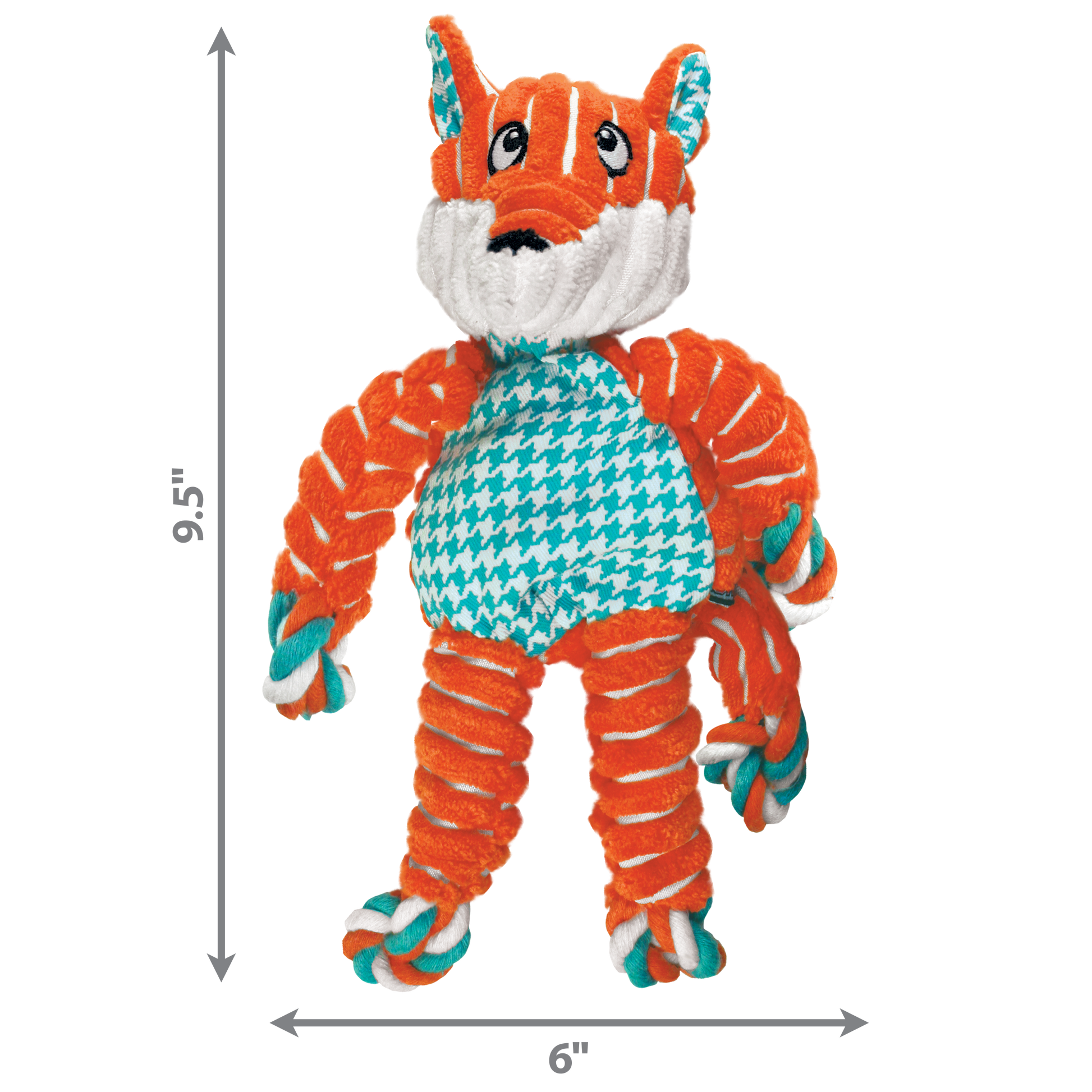 Kong Floppy Knots Fox Small/Medium - Kong Dog Toys - The Family Pet