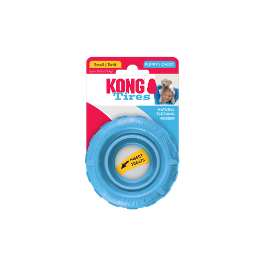 KONG Puppy Tires Small Teething Dog Toy 👑