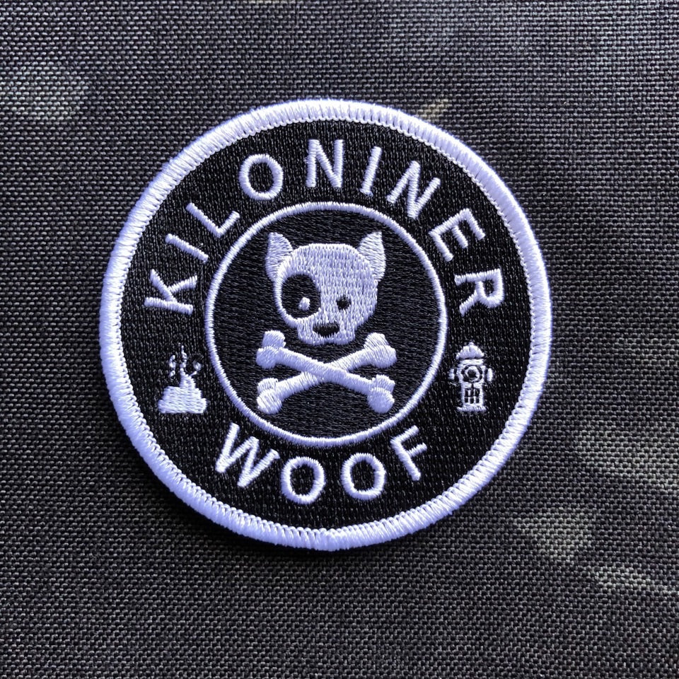 DOG & CROSSBONES Glow In The Dark Morale Patch