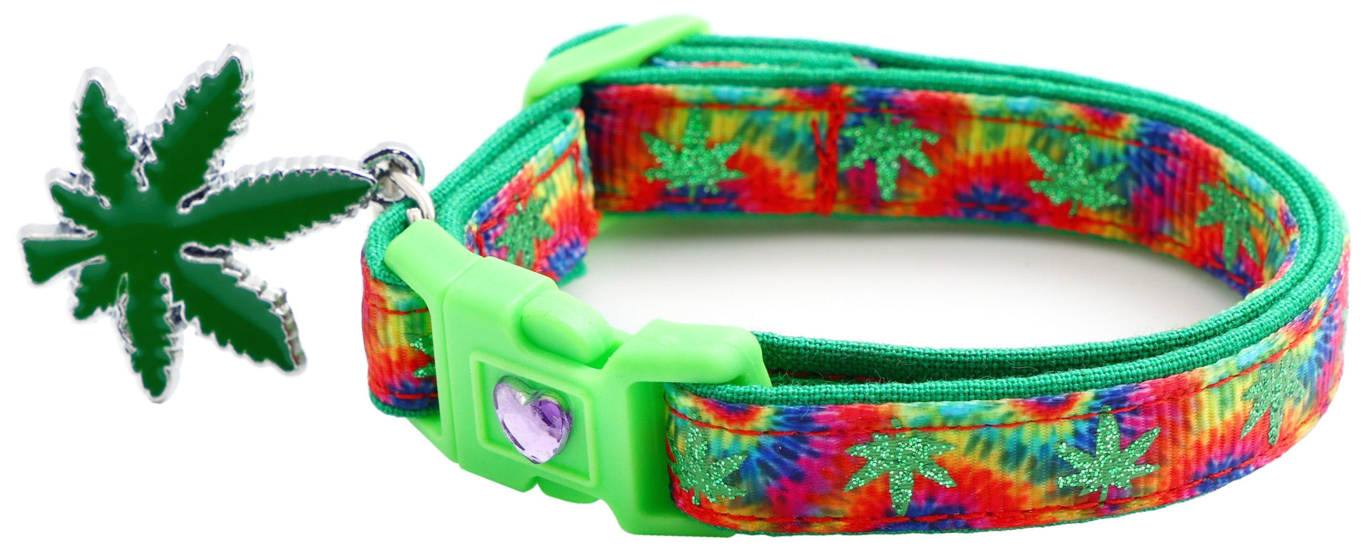 Cannabis Leaf Breakaway Cat Collar - Purrfect Pet Kingdom