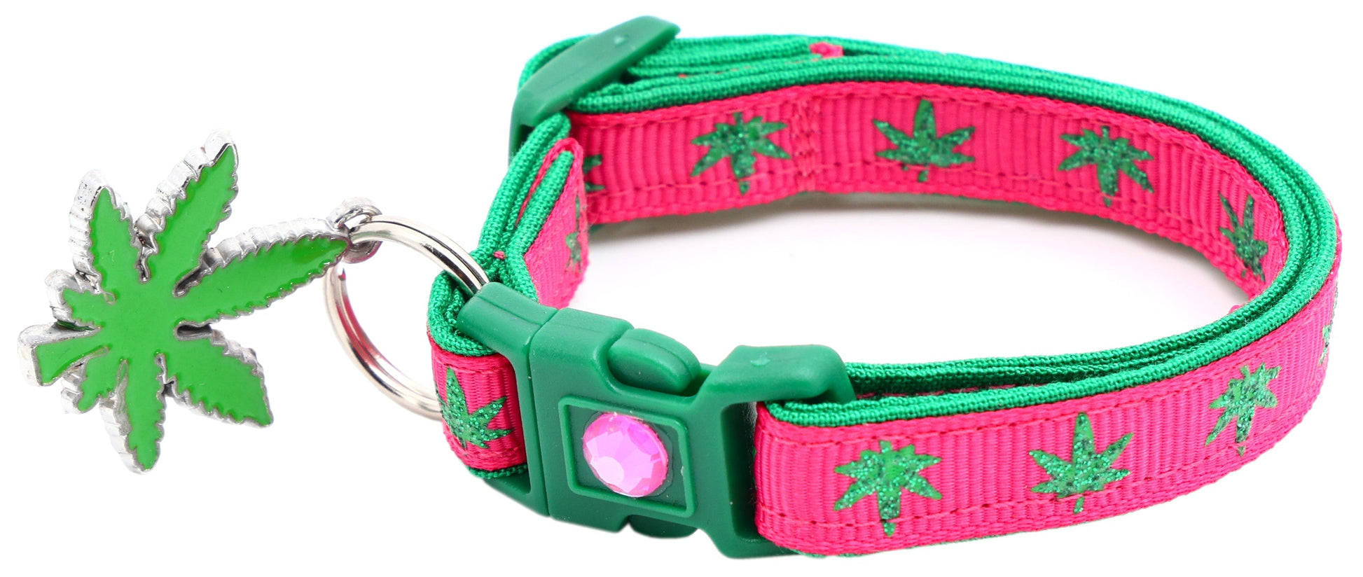 Cannabis Leaf Breakaway Cat Collar - Purrfect Pet Kingdom