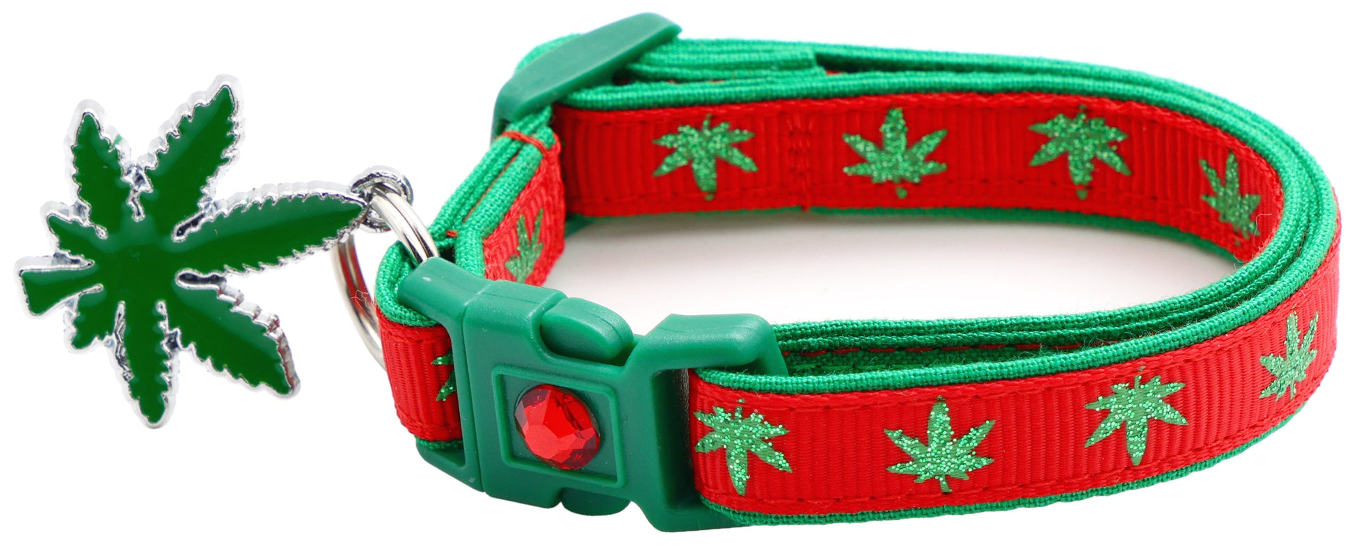 Cannabis Leaf Breakaway Cat Collar - Purrfect Pet Kingdom