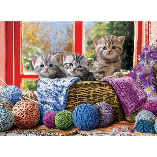 Knittin' Kittens 1000 Piece Jigsaw Puzzle Eurographics