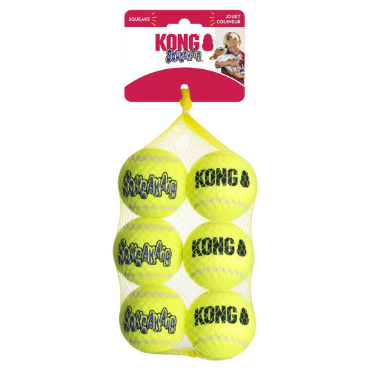 KONG ® Squeakair® Balls Dog Toy, Medium, 6-Pack