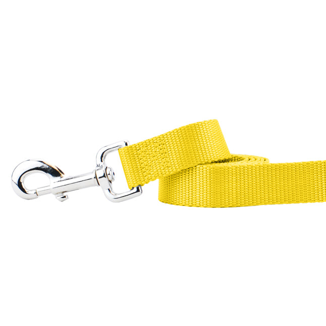 Dog Leash Yellow Nylon Durable