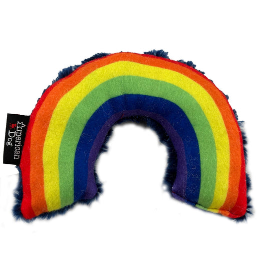 Dog Toy Lucky Dog 9 Rainbow Plushie Interactive Plush Chew - main product image