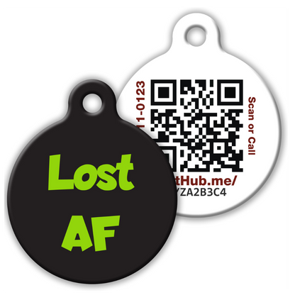 QR ID Pet Tag - Lost AF